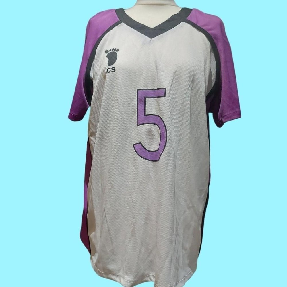 Mens White and Purple T-shirt